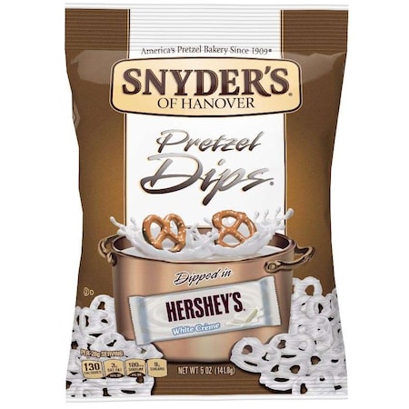 Snyders Of Hanover Snyder's Of Hanover White Chocolate Dipped Pretzel 5 oz. Bag, PK8 110572